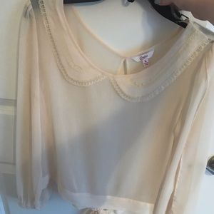 Candie’s chiffon Peter Pan Blouse